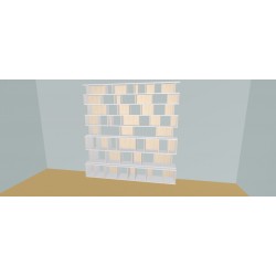 Custom bookcase  (H241cm - W265 cm)