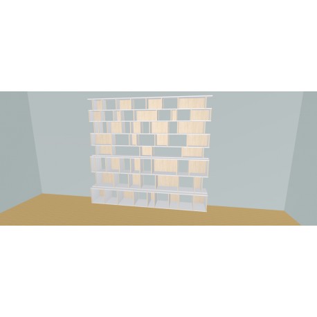 Custom bookcase  (H238cm - W265 cm)