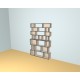 Boekenkast op maat  (H209cm - B140 cm)