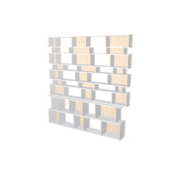 Custom bookcase  (H221cm - W210 cm)