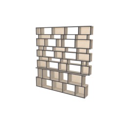 Boekenkast op maat  (H221cm - B210 cm)