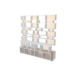 Custom bookcase  (H221cm - W210 cm)