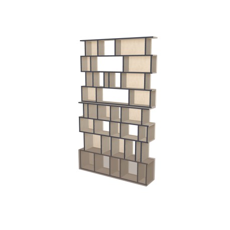 Custom bookcase  (H236cm - W140 cm)