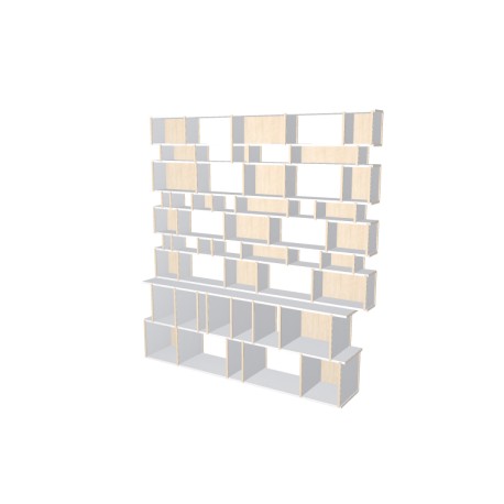 Custom bookcase  (H221cm - W209 cm)