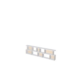 Custom bookcase  (H55cm - W200 cm)