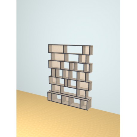 Custom bookcase  (H176cm - W140 cm)