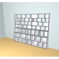 Boekenkast op maat  (H215cm - B280 cm)