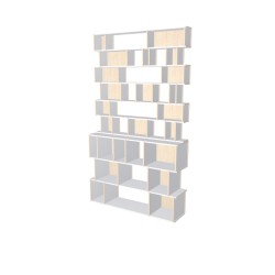 Boekenkast op maat  (H262cm - B151 cm)
