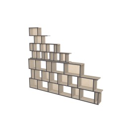 Boekenkast op maat  (H218cm - B268 cm)