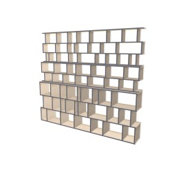 Boekenkast op maat  (H238cm - B270 cm)