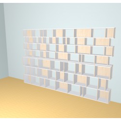 Custom bookcase  (H215cm - W342 cm)
