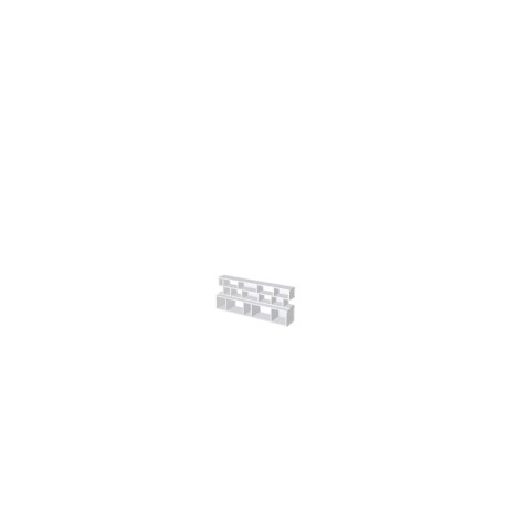 Custom bookcase  (H55cm - W141 cm) - White