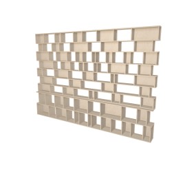 Custom bookcase  (H248cm - W350 cm)