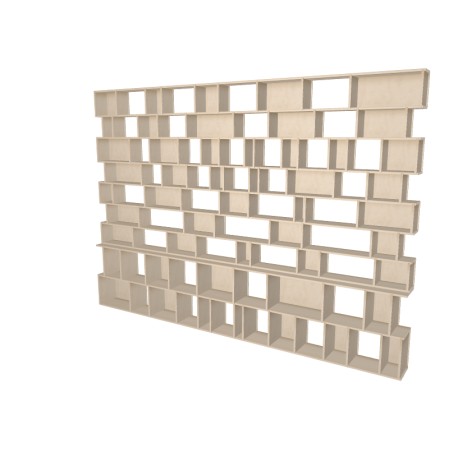 Meuble Bibliothèque sur-mesure (H248cm - L350 cm)