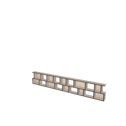 Meuble Bibliothèque sur-mesure (H52cm - L313 cm)
