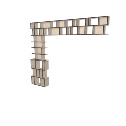 Meuble Bibliothèque sur-mesure (H263cm - L313 cm)