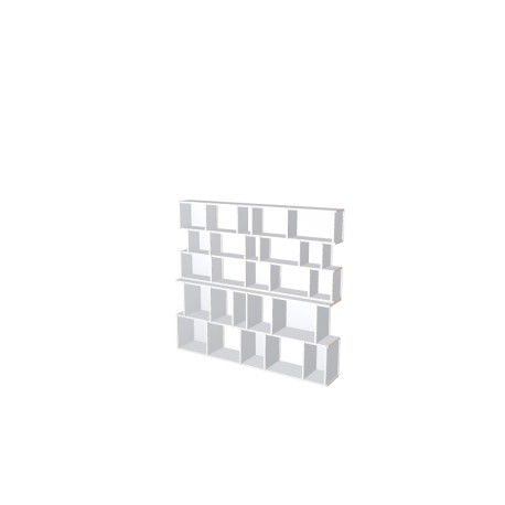 Meuble Bibliothèque sur-mesure (H153cm - L169 cm) - Blanc