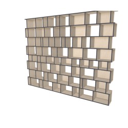 Meuble Bibliothèque sur-mesure (H281cm - L350 cm)