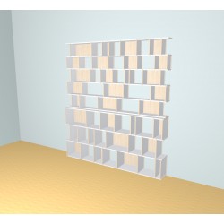 Meuble Bibliothèque sur-mesure (H242cm - L220 cm)