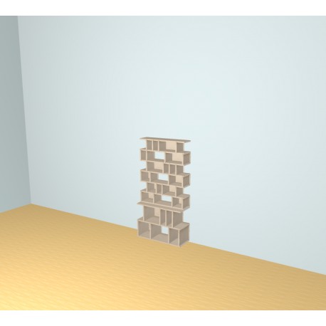Meuble Bibliothèque sur-mesure (H140cm - L70 cm)
