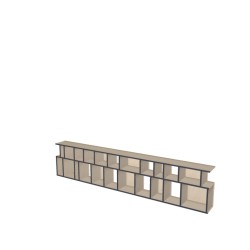 Custom bookcase (H61cm - W285 cm)