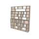 Custom bookcase  (H241cm - W215 cm)