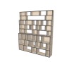 Custom bookcase  (H241cm - W215 cm)