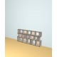 Boekenkast op maat  (H93cm - B189 cm)