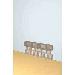Custom bookcase  (H76cm - W170 cm)