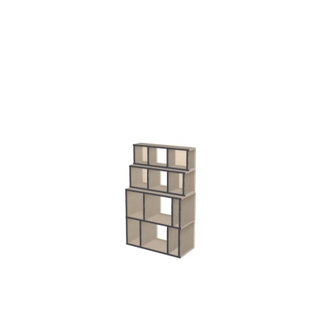 Custom bookcase  (H128cm - W80 cm)