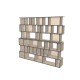 Custom bookcase  (H218cm - W240 cm)