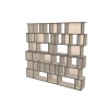 Custom bookcase  (H218cm - W240 cm)