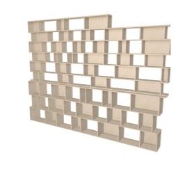 Meuble Bibliothèque sur-mesure (H263cm - L352 cm)