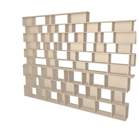 Custom bookcase  (H263cm - W352 cm)