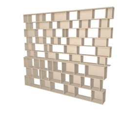 Meuble Bibliothèque sur-mesure (H263cm - L312 cm)