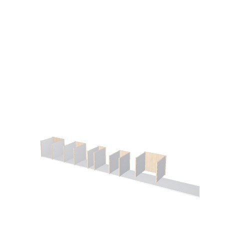 Custom bookcase  (H253cm - W350 cm)