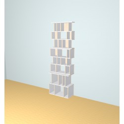 Custom bookcase  (H232cm - W75 cm)