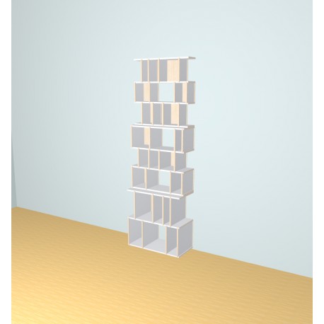 Custom bookcase  (H232cm - W75 cm)