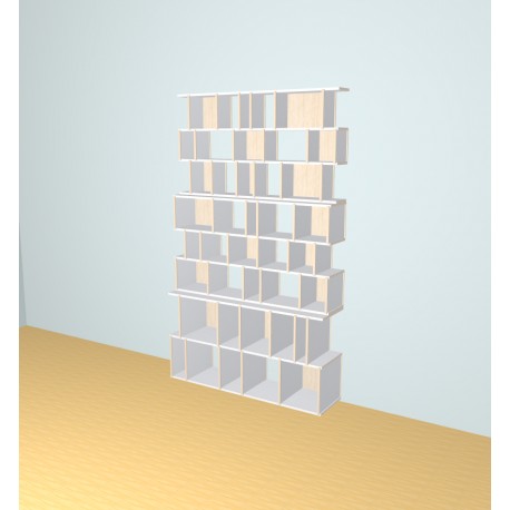 Custom bookcase  (H232cm - W140 cm)
