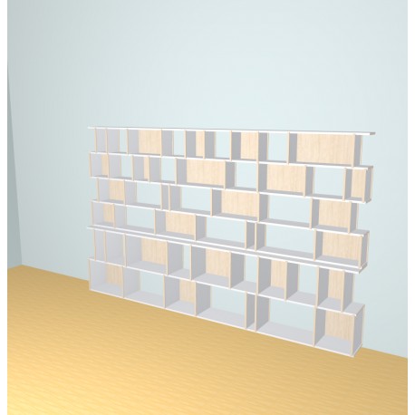 Meuble Bibliothèque sur-mesure (H182cm - L300 cm)