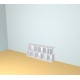 Custom bookcase  (H73cm - W170 cm)