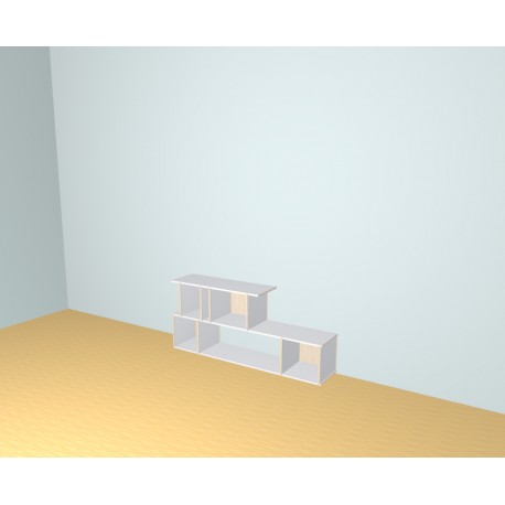 Meuble Bibliothèque sur-mesure (H73cm - L170 cm)