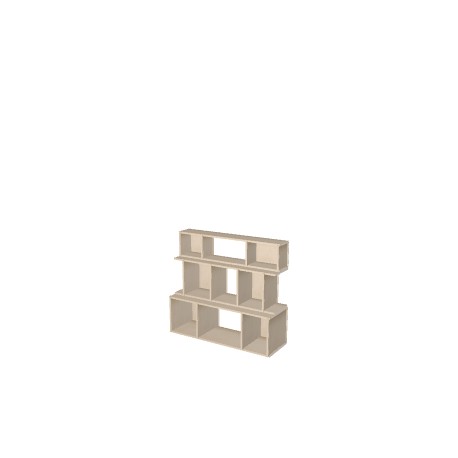 Meuble Bibliothèque sur-mesure (H101cm - L113 cm)