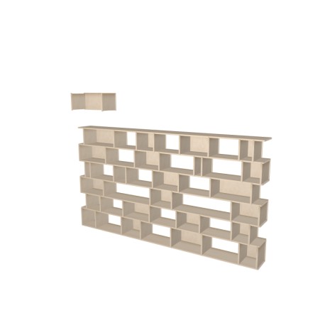 Custom bookcase  (H225cm - W270 cm)