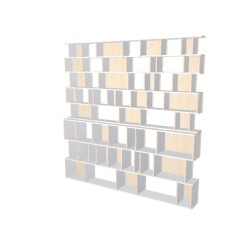 Boekenkast op maat  (H239cm - B239 cm)
