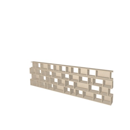 Custom bookcase  (H103cm - W350 cm)