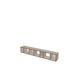 Meuble Bibliothèque sur-mesure (H38cm - L249 cm)