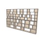 Custom bookcase  (H212cm - W350 cm)