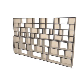 Meuble Bibliothèque sur-mesure (H212cm - L350 cm)