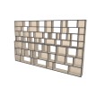 Custom bookcase  (H212cm - W350 cm)